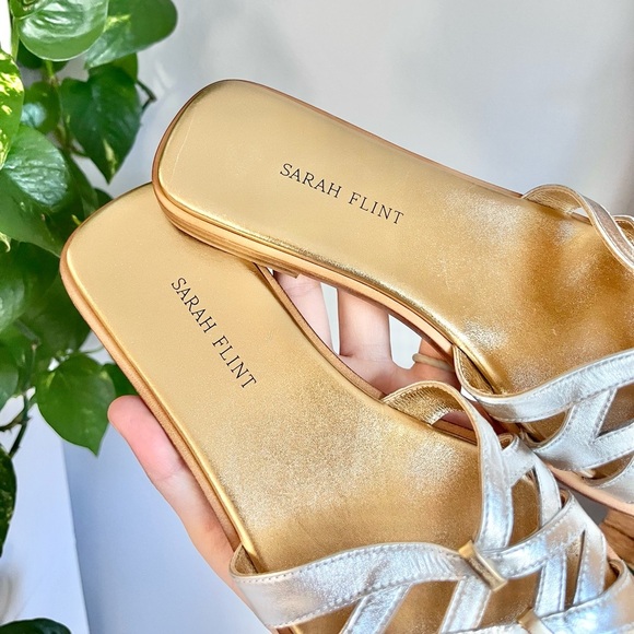 Sarah Flint Kim Sandal in Silver & Gold - Picture 5 of 12